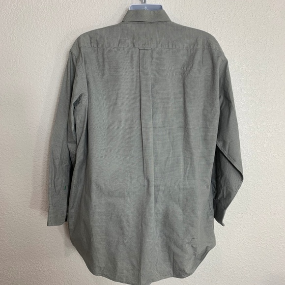 Tommy Hilfiger Men's Dress Shirt Size 16 33 Tiny Blue Check Cotton - Picture 2 of 5